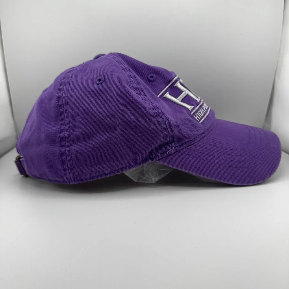 High Point University HPU Baseball Cap Hat Purple One Size Good Embroidered Logo